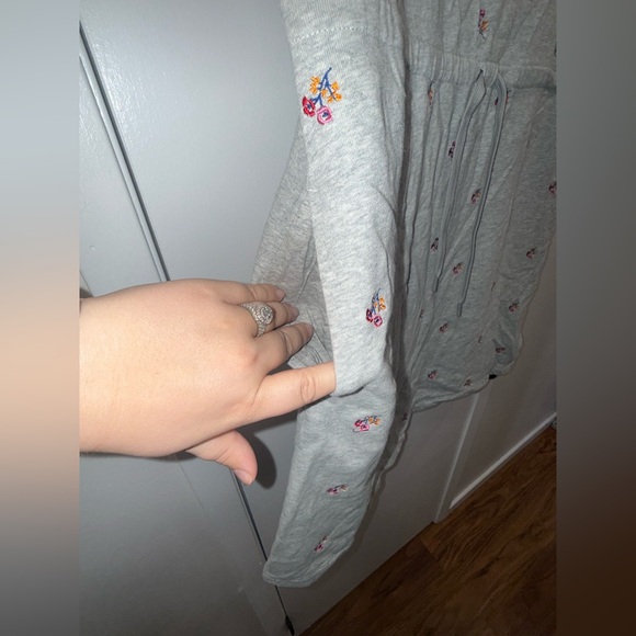 Draper James Floral Heather Gray Dress - Picture 3 of 5